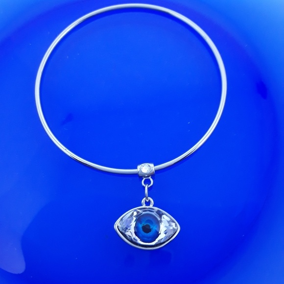 lmw0082 Jewelry - SWAROVSKI crystal evil eye bangle bracelet